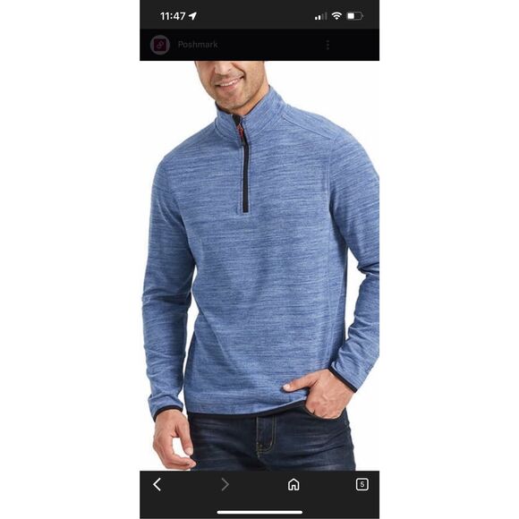 Avalanche Men’s Quarter Zip Sweater XL Blue  Activewear - Picture 1 of 7